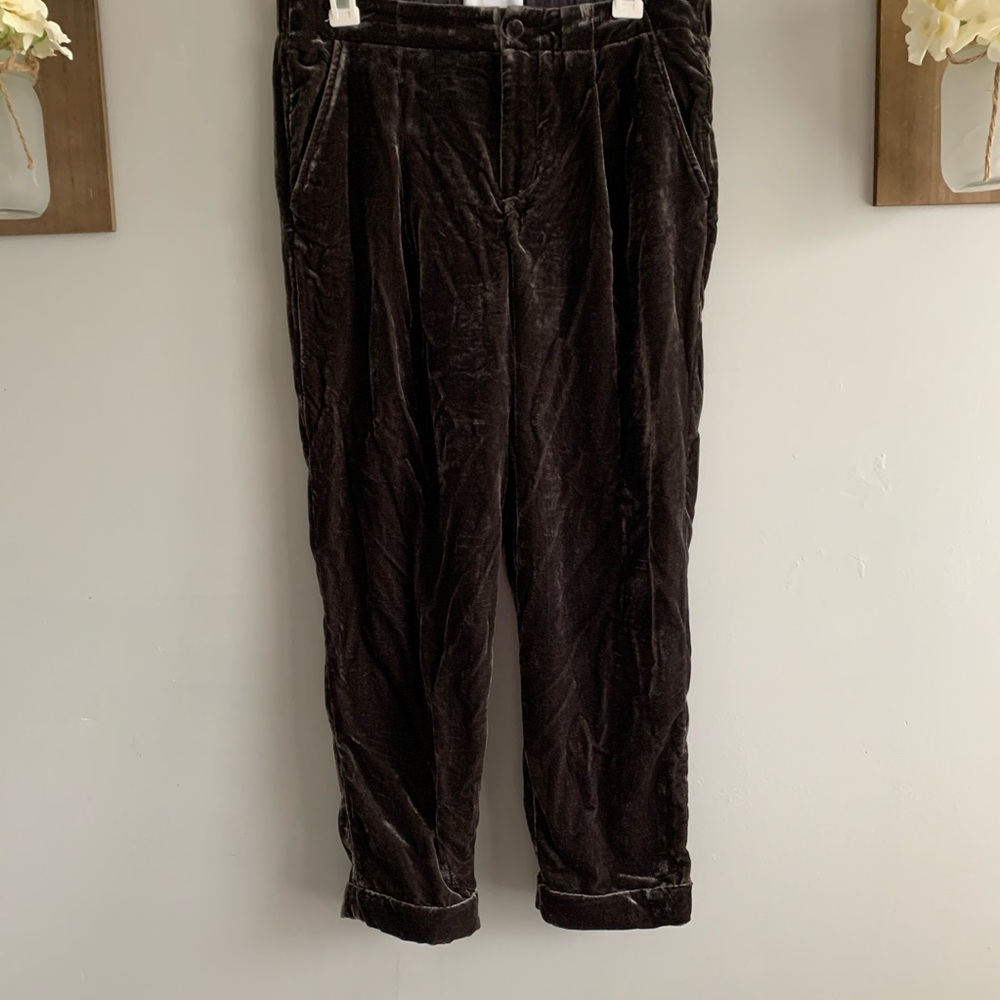 Anthropologie cuffed velvet trousers - Picture 6 of 8